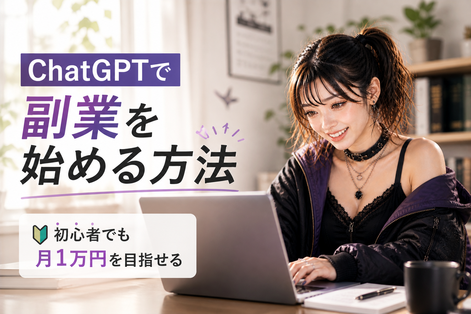 ChatGPTで副業を始める方法【初心者でも月1万円を目指せる】
